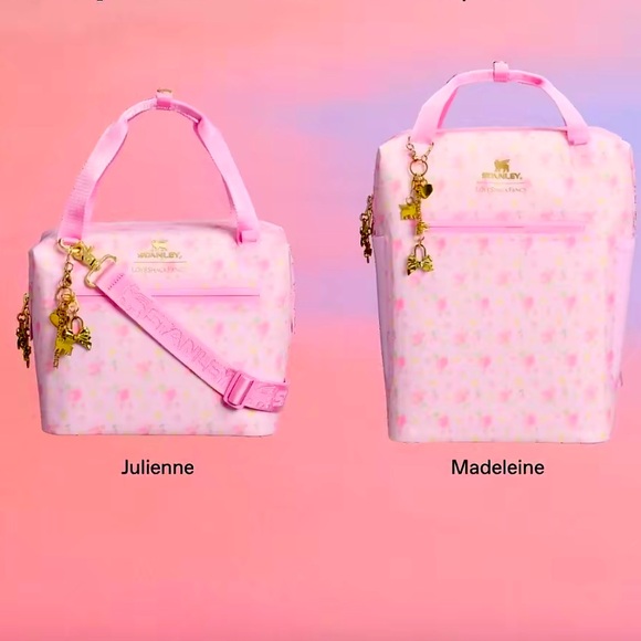 2 coolers LOVESHACKFANCY X STANLEY Ibiza sunset madeleine backpack julienne bag - Picture 1 of 16